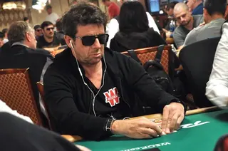Carte meme Patrick Bruel au poker, rareté rare