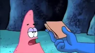 Patrick Star's Wallet meme card, rare rarity