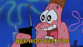 Patrick's "Wee Woo Wee Woo" meme card, common rarity