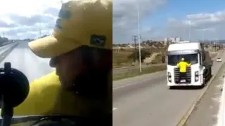 Patriota Do Caminhão / Truck's Patriot meme card, common rarity