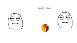 Peach Time meme card, rare rarity