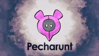Pecharunt meme card, common rarity