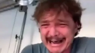 Pedro Pascal Laughing Then Crying meme card, epic rarity