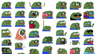 Peepo meme card, epic rarity