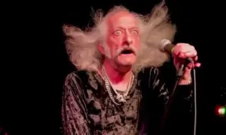 Pentagram Singer Bobby Liebling Staring During "The Ghoul" meme card, common rarity
