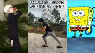 People In Japan When Their Phone Dies meme card, common rarity