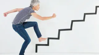 People Who Go Up Two Stairs at a Time meme card, common rarity
