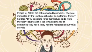 People With ADHD Are Not Motivated By Rewards meme card, common rarity