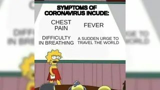 People with Coronavirus Love to Travel meme card, common rarity