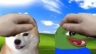 Pet the X / PETTHE Emotes meme card, rare rarity