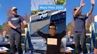 Pete Buttigieg "High Hopes" Dance meme card, common rarity