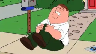 Peter Hurts His Knee meme card, common rarity