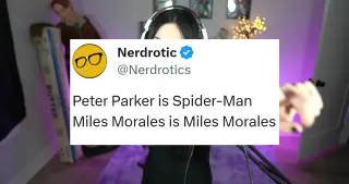 Peter Parker Is Spider-Man, Miles Morales Is Miles Morales meme card, common rarity