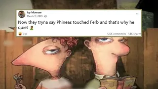 Phineas Touched Ferb And That's Why He Quiet meme card, common rarity