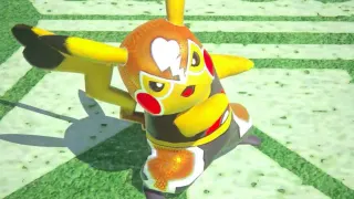 Pikachu Libre meme card, common rarity