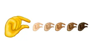 Pinching Hand Emoji meme card, common rarity