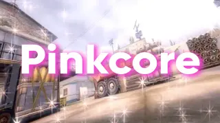 Pinkcore meme card, common rarity