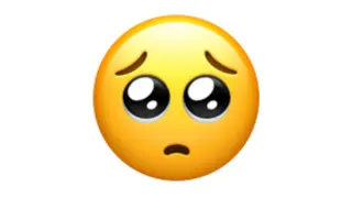Pleading Emoji 🥺 / Bottom Emoji meme card, common rarity