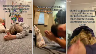 Please Please Please (TikTok Sound) meme card, common rarity