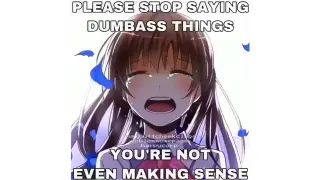 Please Stop Saying Dumbass Things meme card, rare rarity