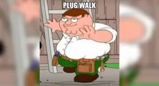 Carte meme Plug Walk, rareté commune