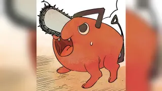 Pochita meme card, common rarity