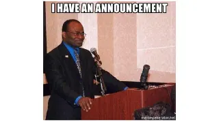 Podium Guy / Black Guy At Podium meme card, common rarity