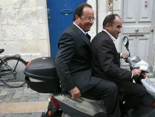 The president on a scooter meme card, epic rarity