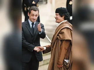 The Gaddafi affair meme card, legendary rarity