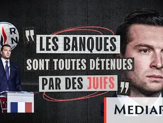 Карта Mediapart: "All banks are held by Jews"