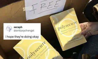 "Polysecure" In The Trash meme card, common rarity