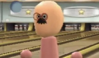 Carte meme Poofesure’s Shocked Bowling Mii, rareté commune