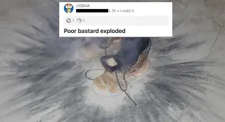 Poor Bastard Exploded meme card, common rarity