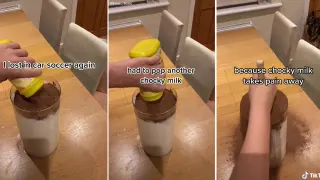 Pop a Chocky Milk / Chocky Milk Make Pain Go Away meme card, common rarity