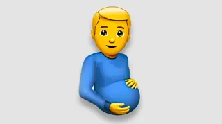 Carte meme Pregnant Man Emoji, rareté commune