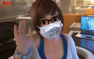 Pro-Hong Kong Mei meme card, common rarity