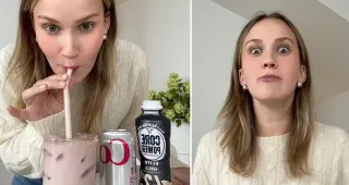 Protein Diet Coke meme card, common rarity