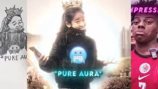 Pure Aura Girl meme card, common rarity
