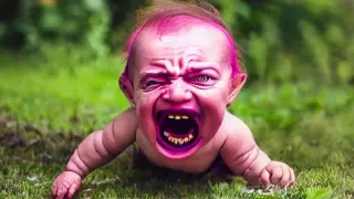 Carte meme Purple Zombie Baby, rareté commune