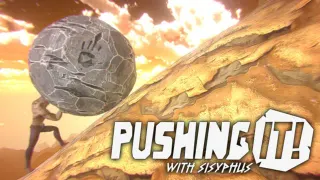 Pushing It! With Sisyphus meme card, common rarity