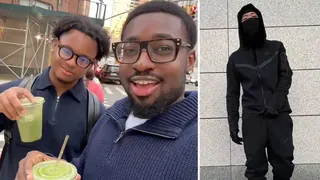 Quarter Zip Dude / Quarter Zip vs. Nike Tech / Quarter Zip and Matcha meme card, common rarity