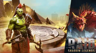 Raid: Shadow Legends meme card, rare rarity