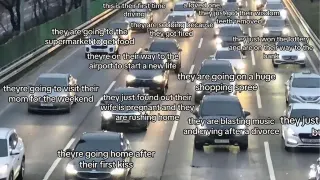 Real People in Other Cars meme card, common rarity