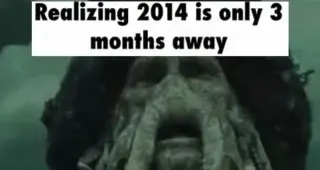 Carte meme Realizing 2014 Is Only Three Months Away, rareté commune