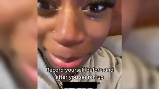 Record Yourself Before and After Looking Up X meme card, common rarity