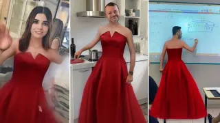 Red Dress Filter meme card, common rarity