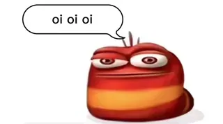 Red Larva Oi Oi Oi meme card, common rarity