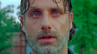 Rick Grimes Crying meme card, common rarity