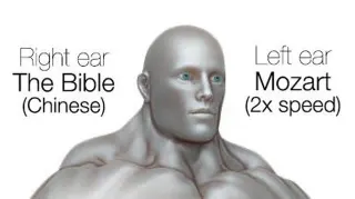 Carte meme Right Ear, The Bible (Chinese), Left Ear, Mozart (2x Speed), rareté commune