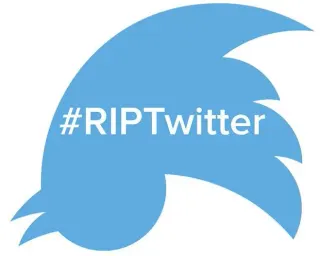 #RIPTwitter meme card, common rarity
